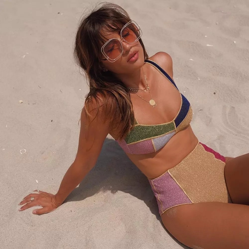 Now In! Osea Patchwork Color Bikini Set Multicolor - Picture 2 of 8